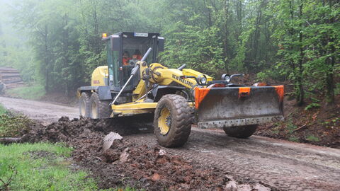 Grader Grader im Einsatz