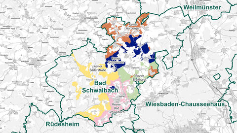 Reviergrenzen Forstamt Bad Schwalbach