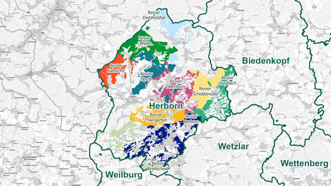 Reviergrenzen Forstamt Herborn Reviergrenzen Forstamt Herborn