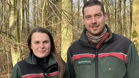 Die neuen Revierleitungen, li. Christina Holzberg, re. Lars Schmidt Die neuen Revierleitungen