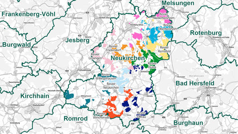 Karte Revierübersicht