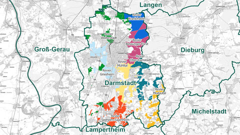 Reviere im Forstamt Darmstadt Reviere im Forstamt Darmstadt